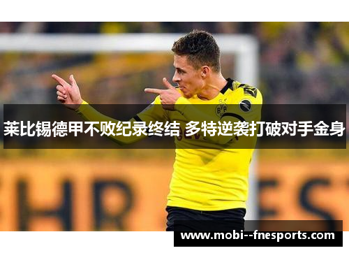 莱比锡德甲不败纪录终结 多特逆袭打破对手金身